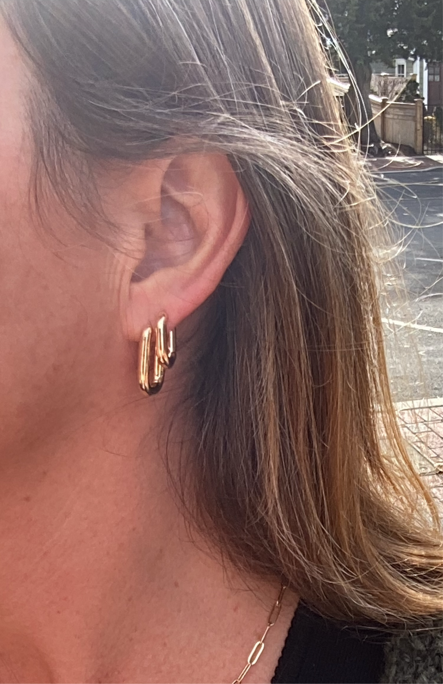 Square Hoops by Bethany