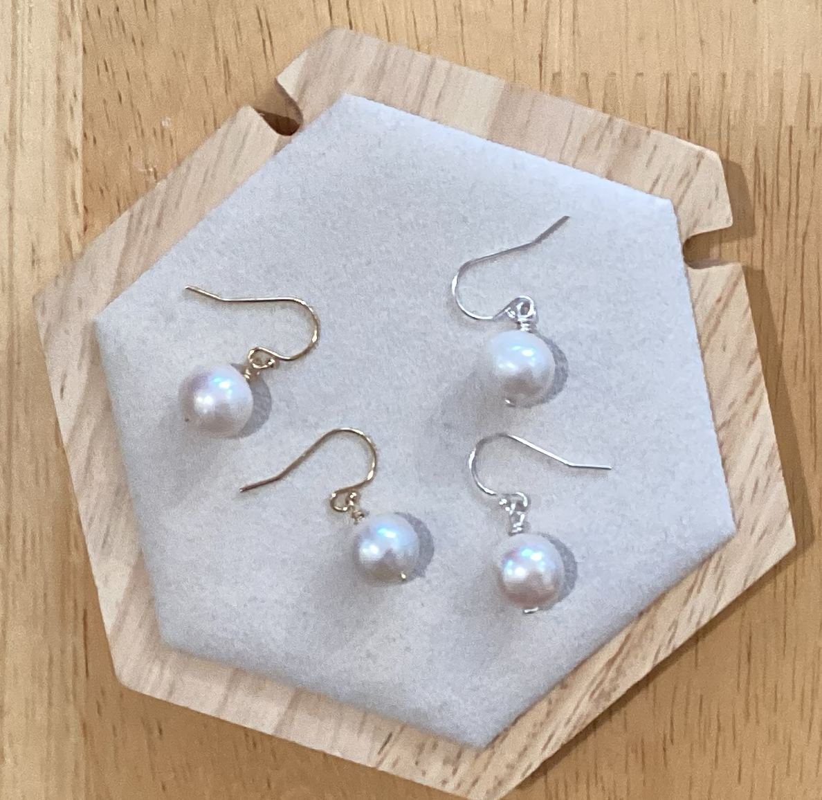 Classic Pearl Earrings by Bethany