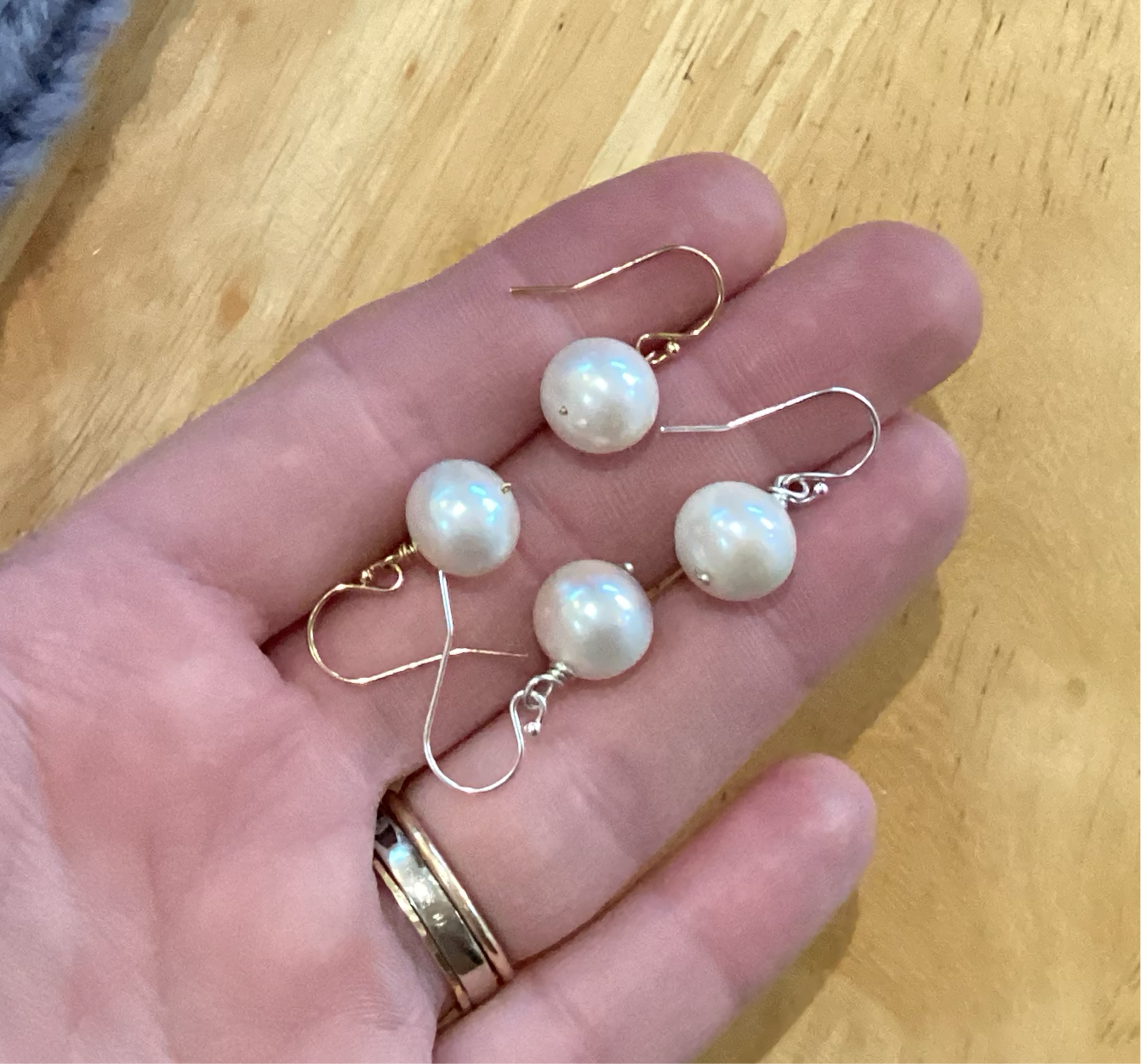 Classic Pearl Earrings by Bethany