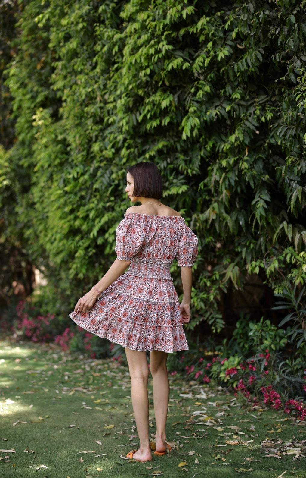 Maison Marigold Soft Rose Ibiza Mini Dress
