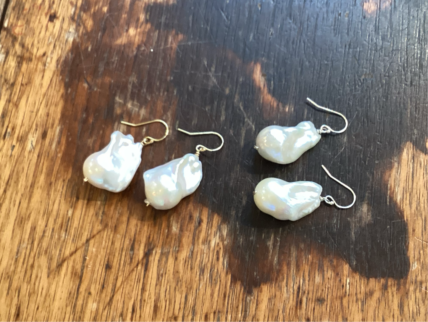 Baroque Pearl Earrings by Bethany