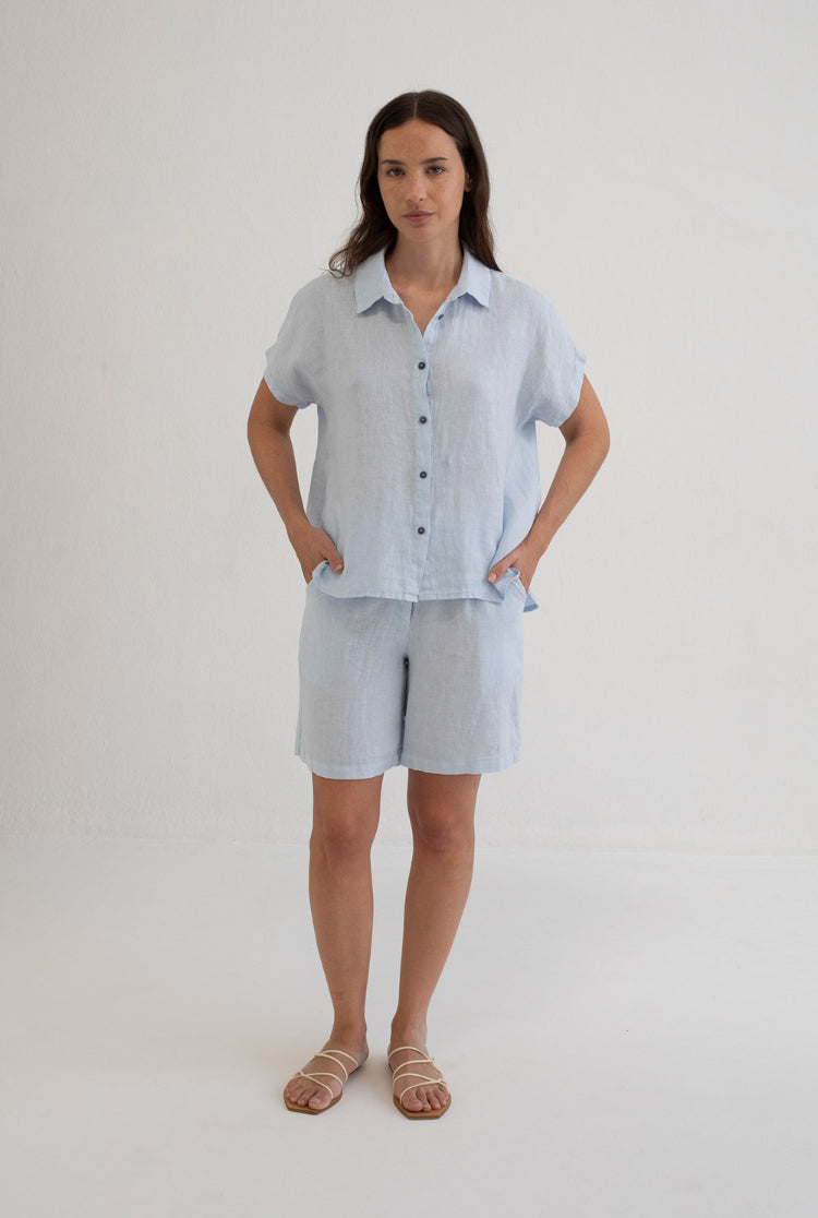 Whitsun Linen top by Mus Bombon