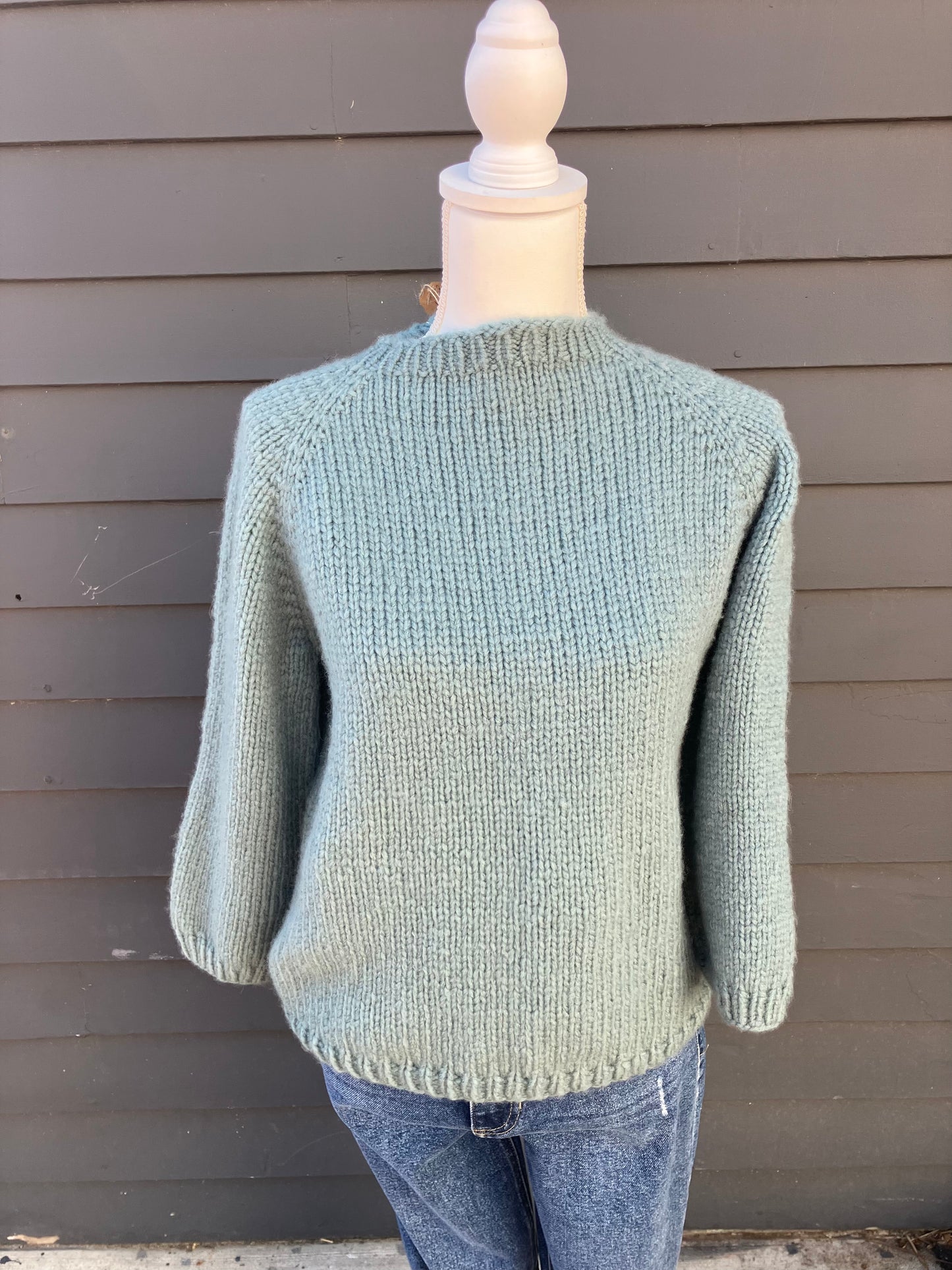 Stellapop Cashmere raglan in Seafoam