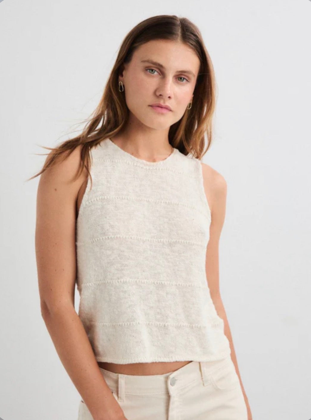 Mus and Bombon cotton and linen tank