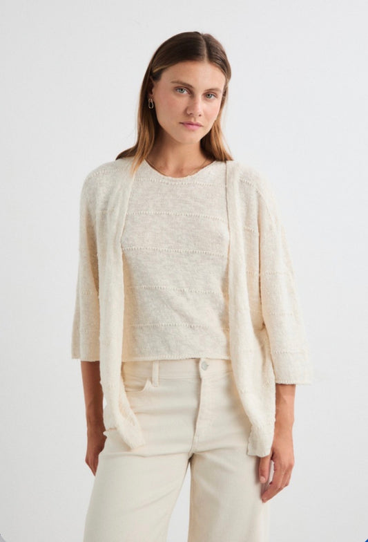 Mus and Bombon cotton/linen cardigan