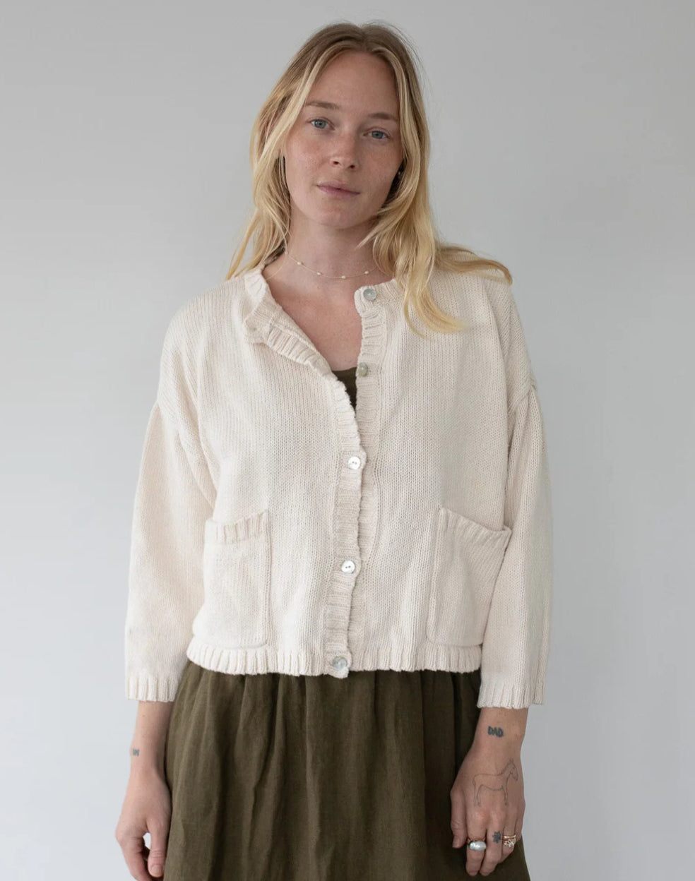 Louisa Cardigan in cream