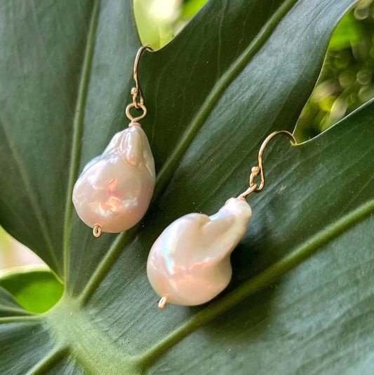 Baroque Pearl Earrings by Bethany
